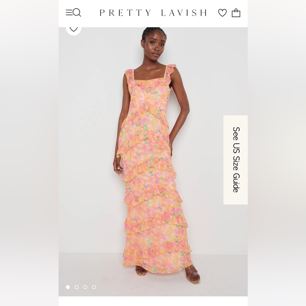 COPY - Pretty Lavish Ruffle Floral Dress